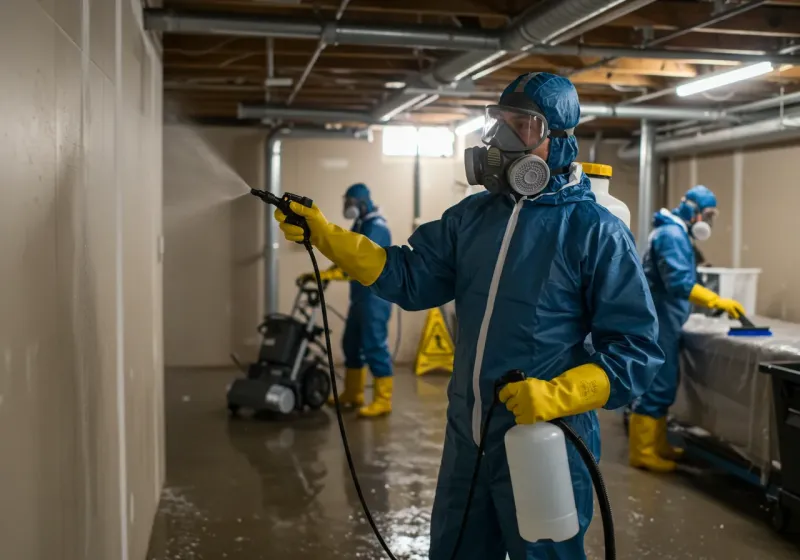 Basement Sanitization and Antimicrobial Treatment process in Jackson County, OK